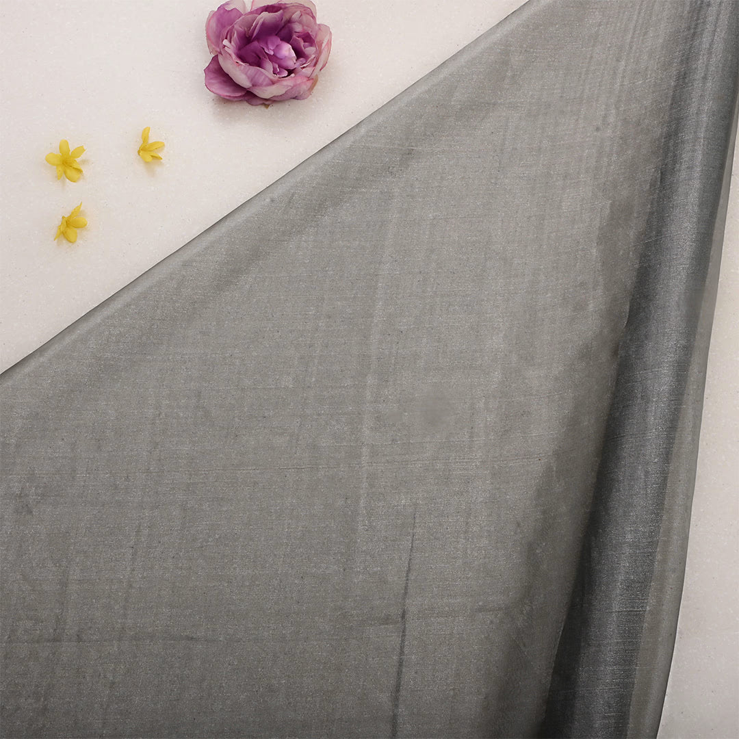 Shadow Silver Tissue Fabric