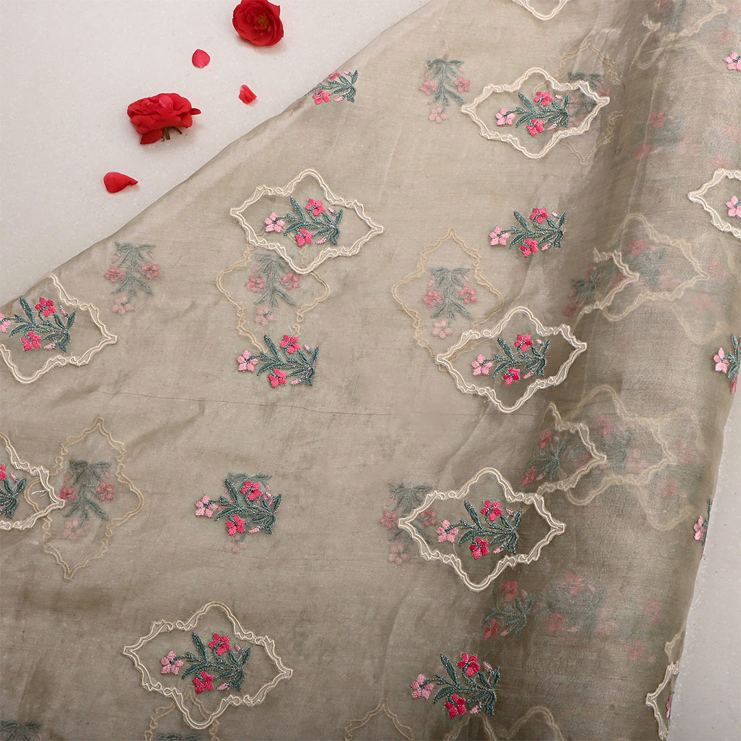 Heathered Gray Tissue Patch Work Fabric