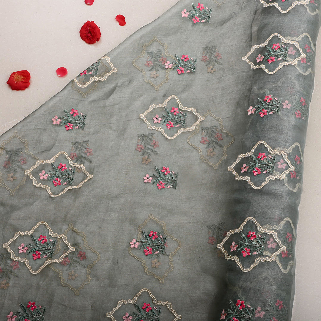 Philippine Silver Tissue Patch Work Fabric