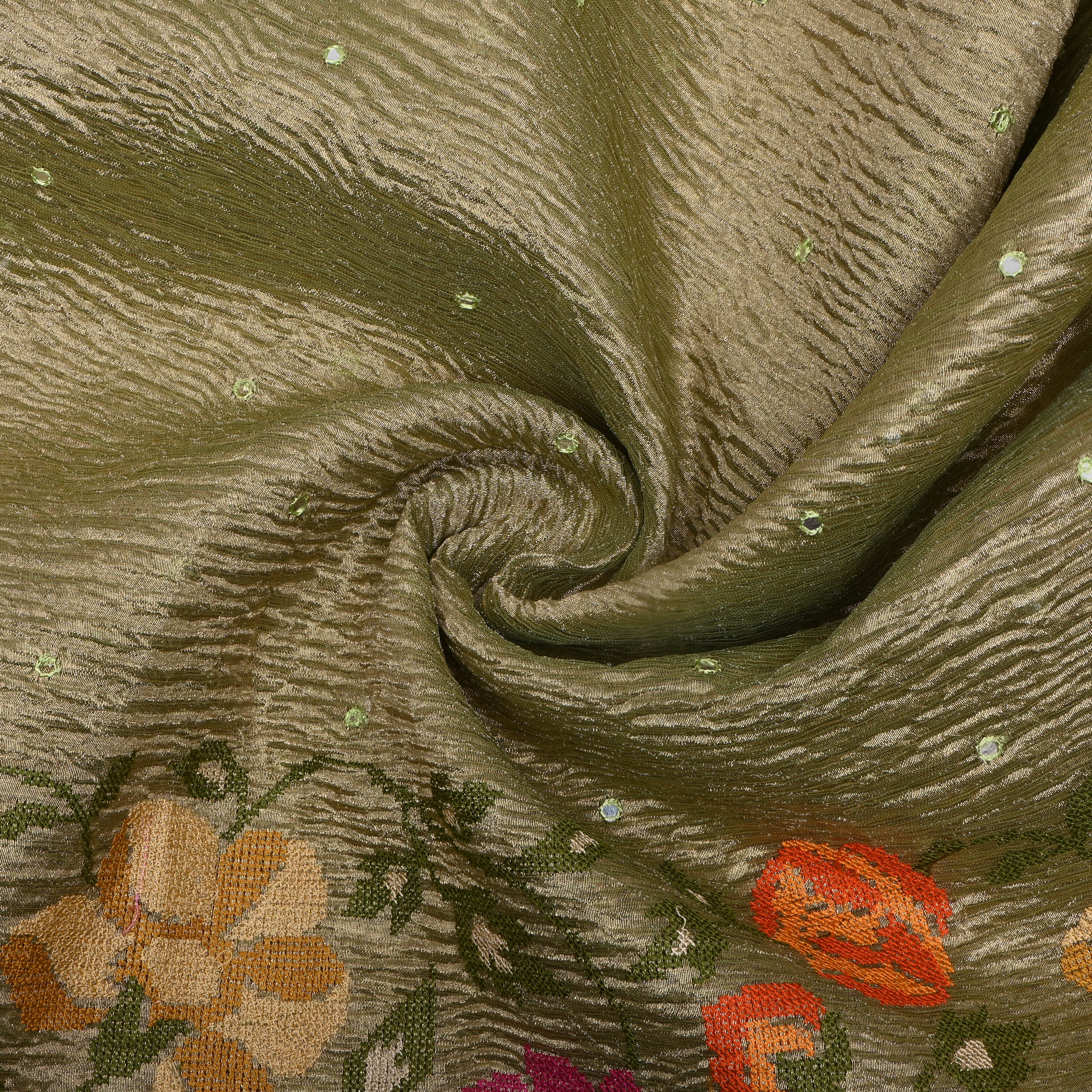 Pale Gold Cross Stitch Tissue Fabric