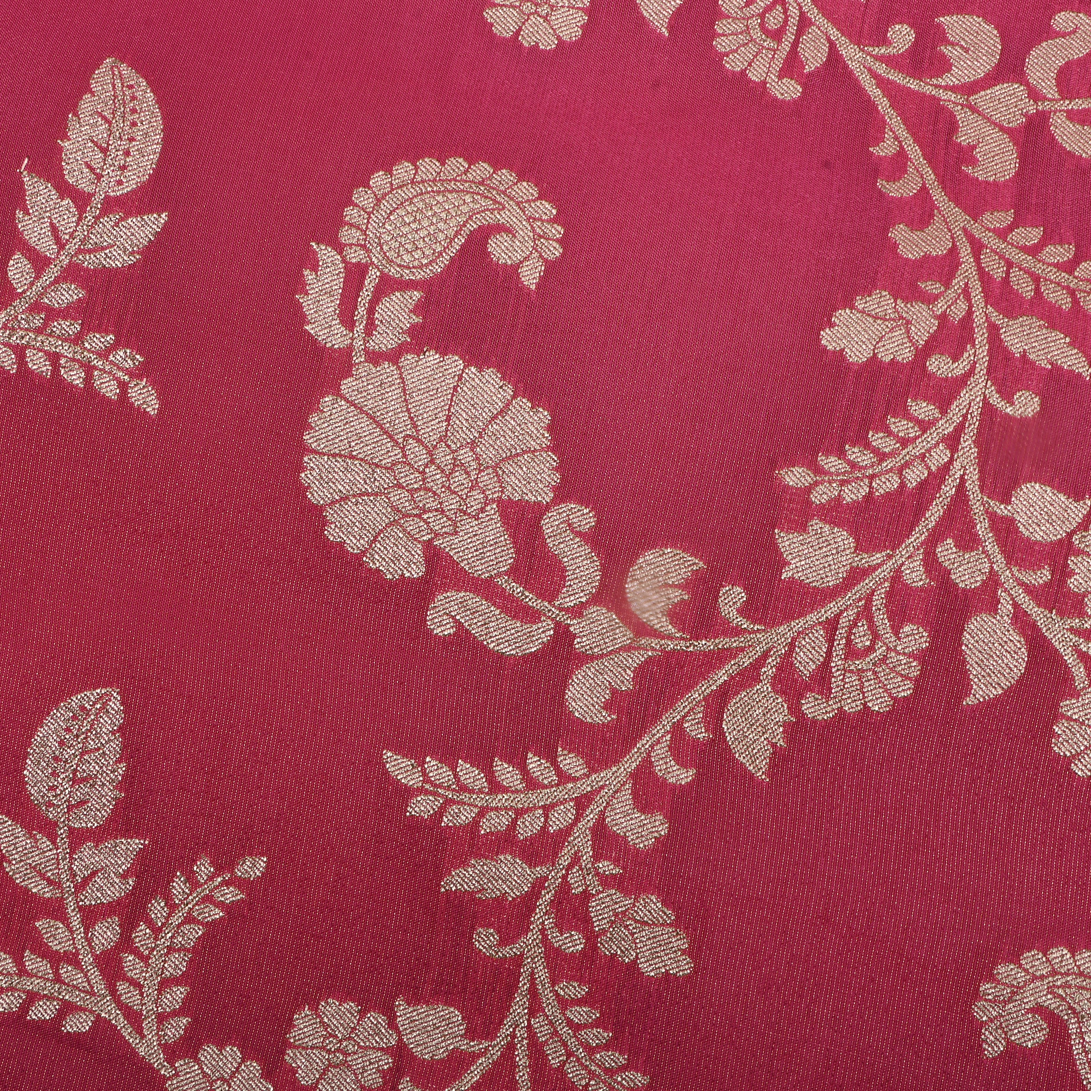 Vintage Pink Zari Woven Tissue Fabric