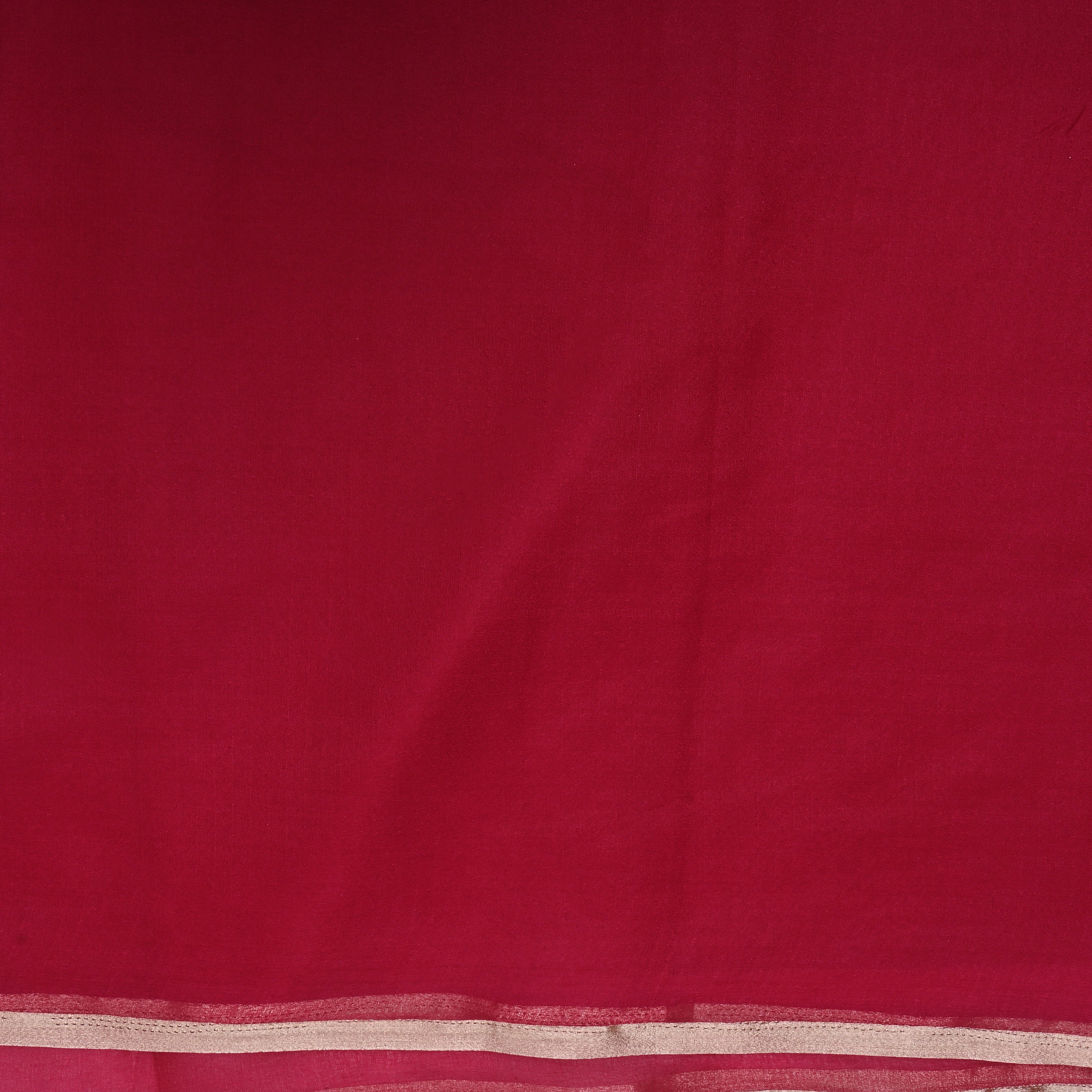 Maroon Solid Organza Fabric