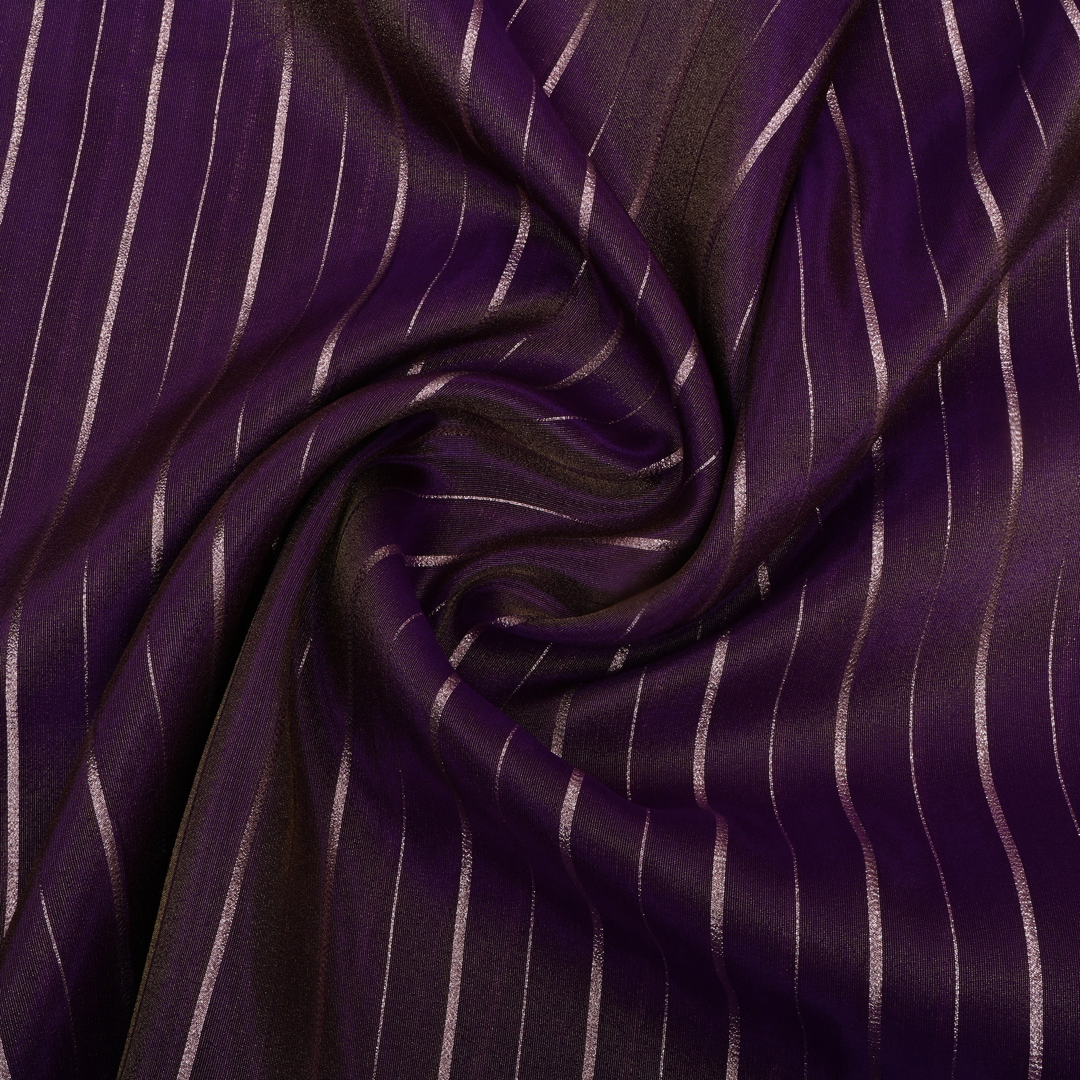 Purple Zari Woven Tissue Fabric