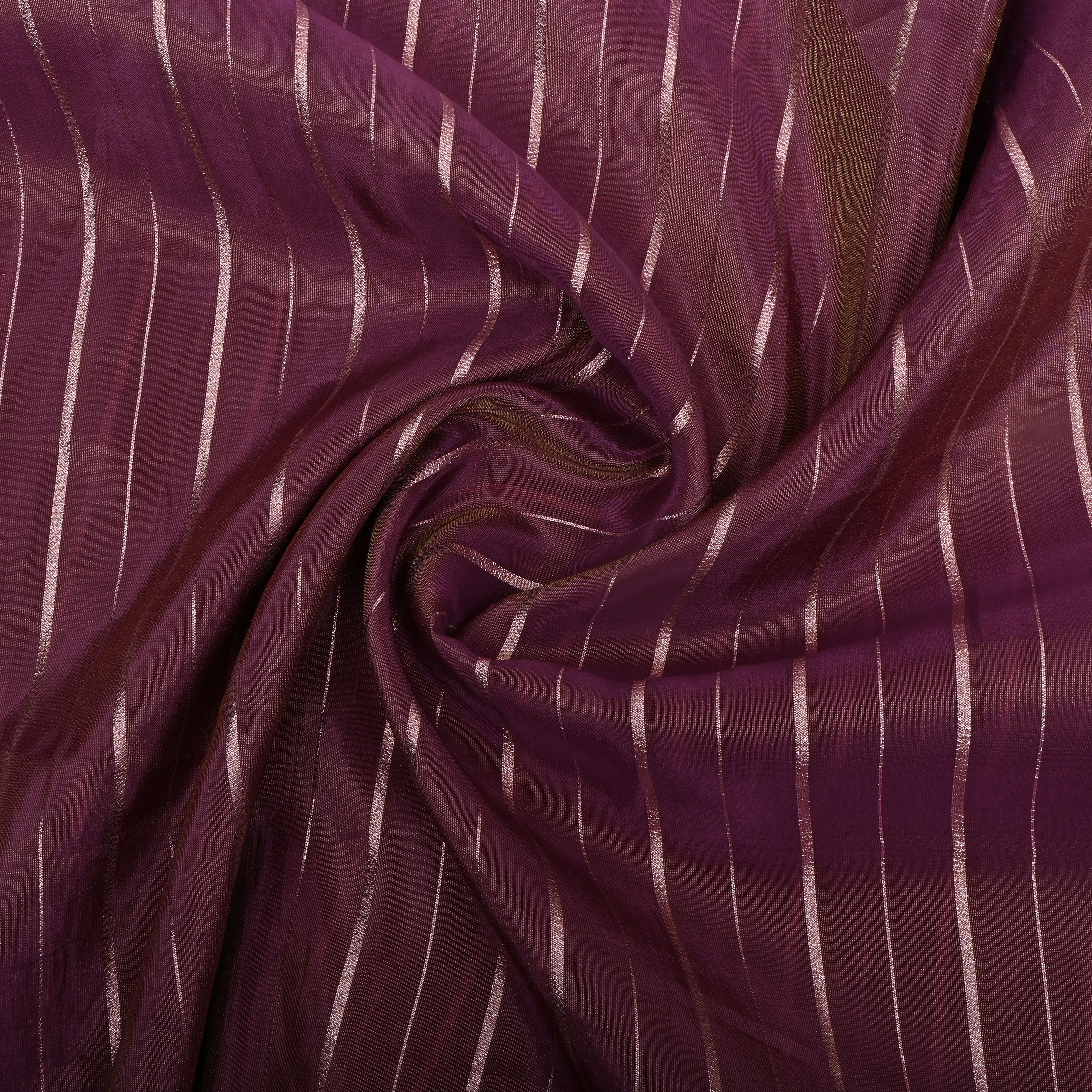 Wine Zari Woven Tissue Fabric