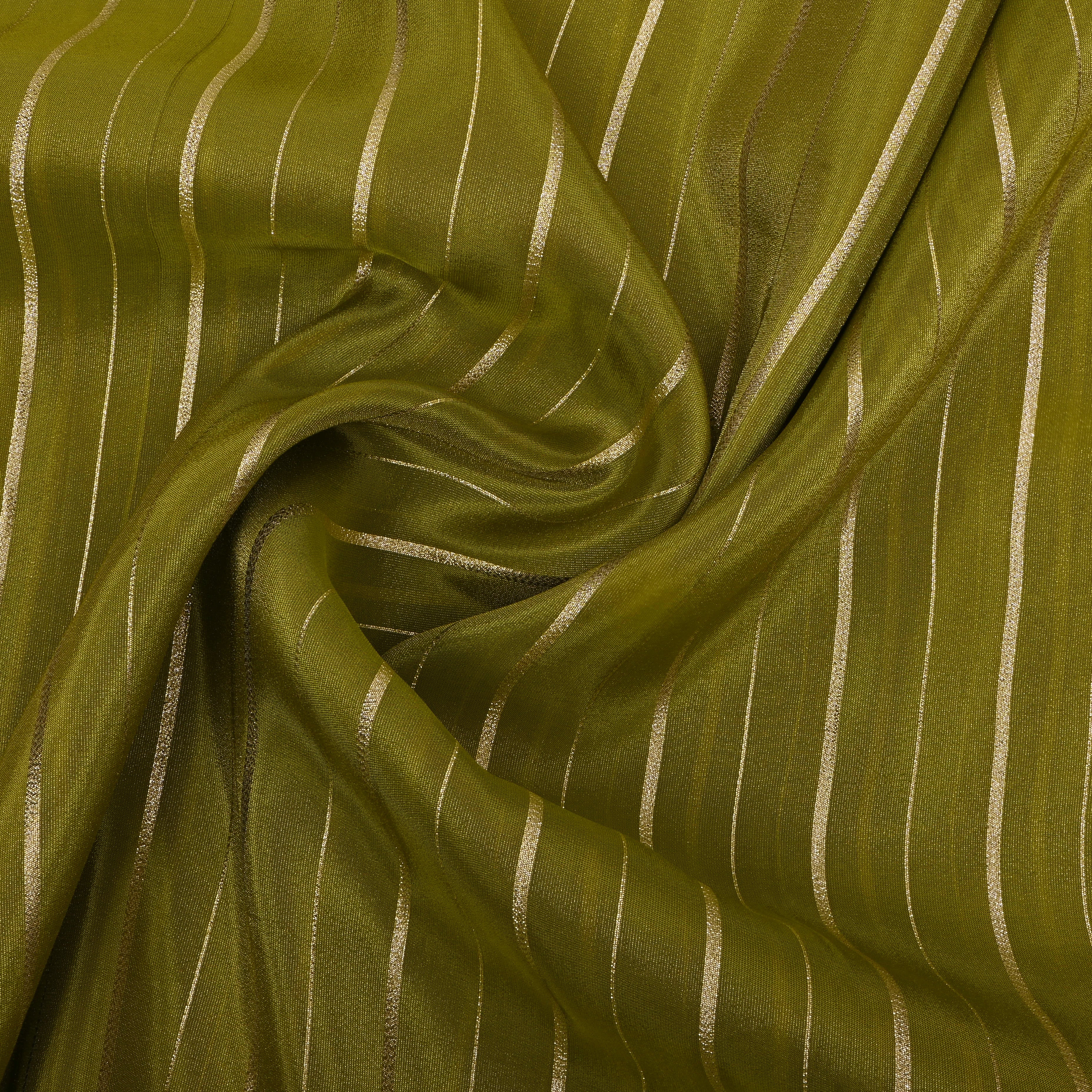 Kite Green Zari Woven Tissue Fabric