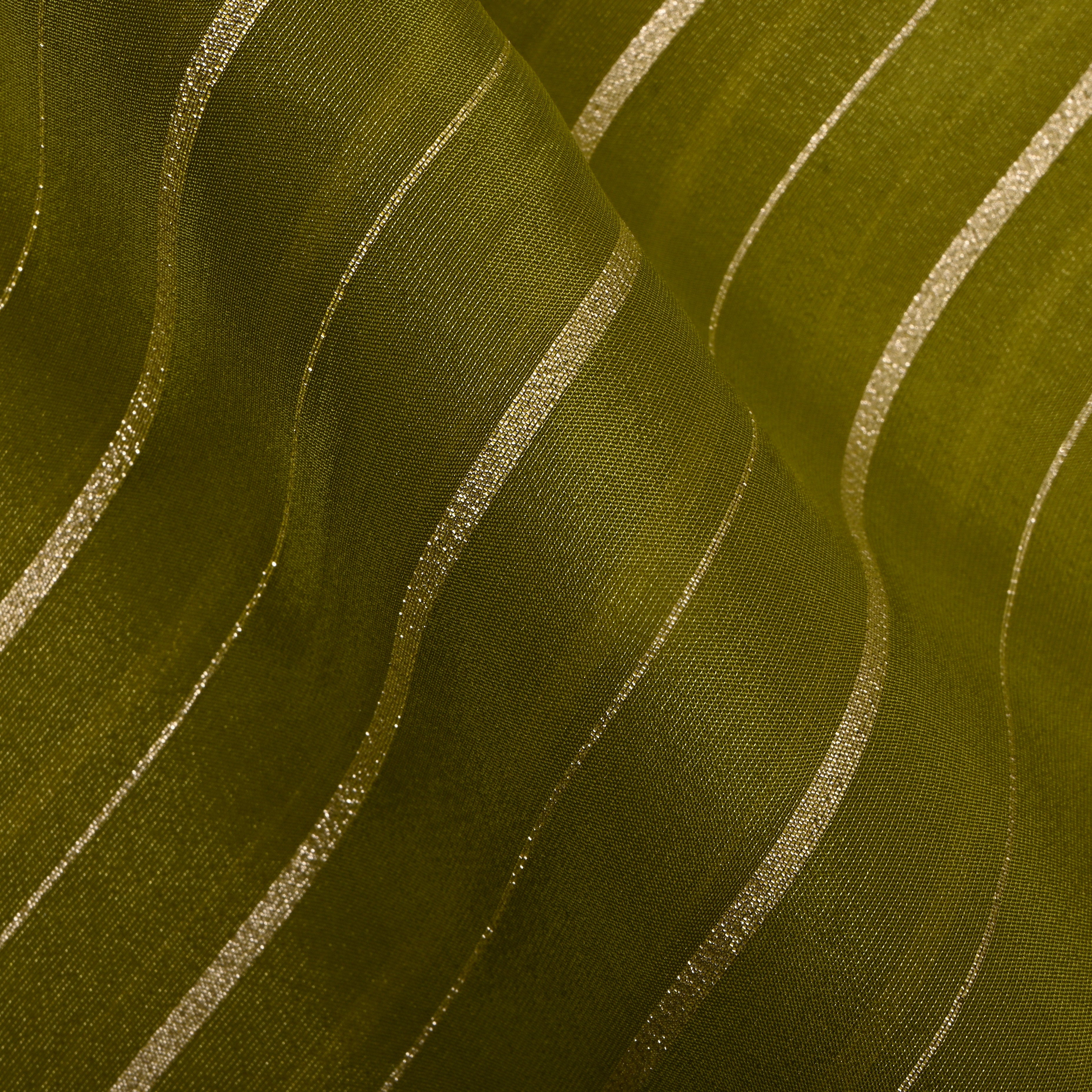 Kite Green Zari Woven Tissue Fabric