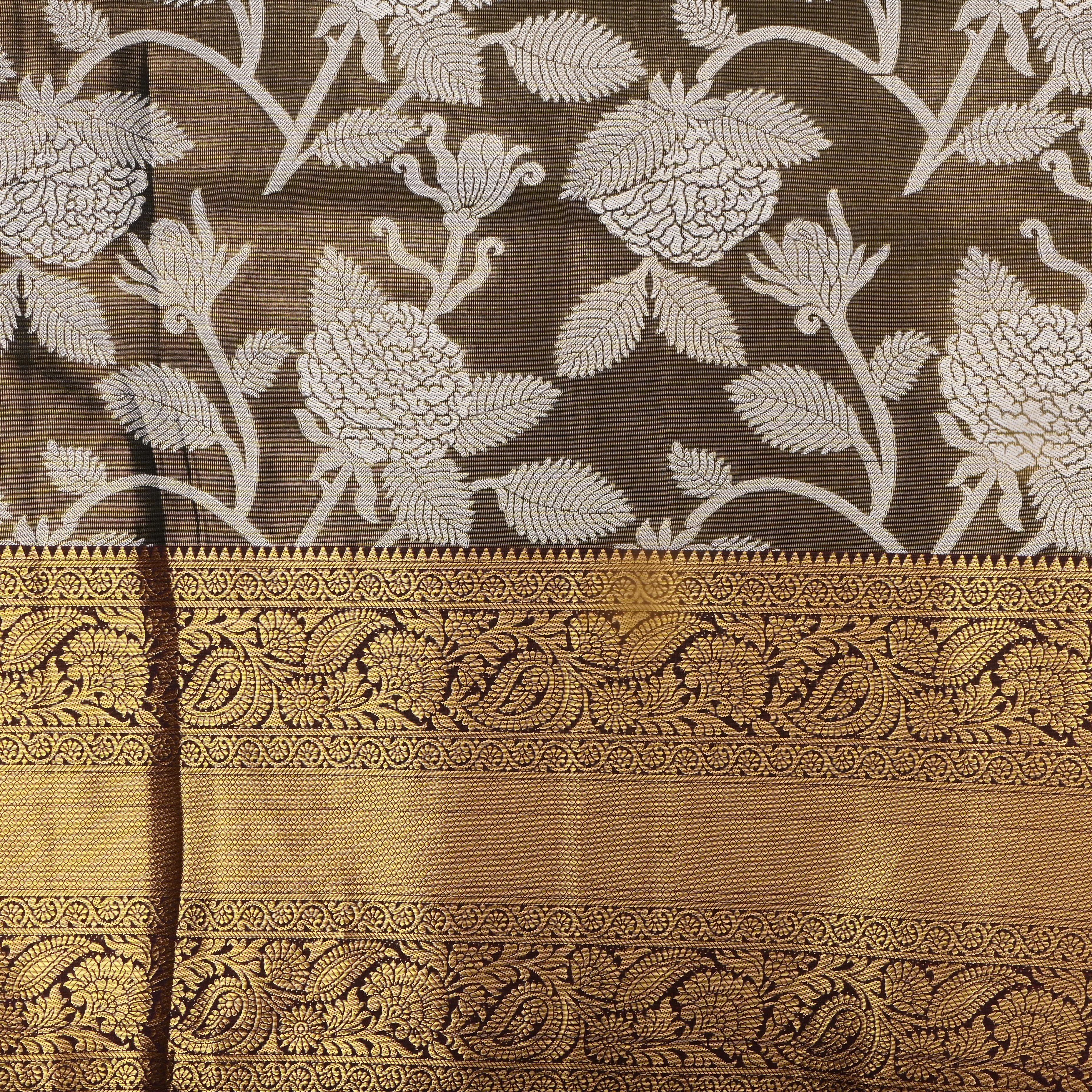 Light Brown Kanjivaram Tissue Fabric