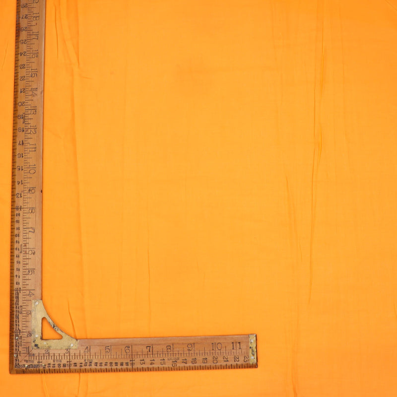 Spanish Orange Colour Plain Linen Fabric